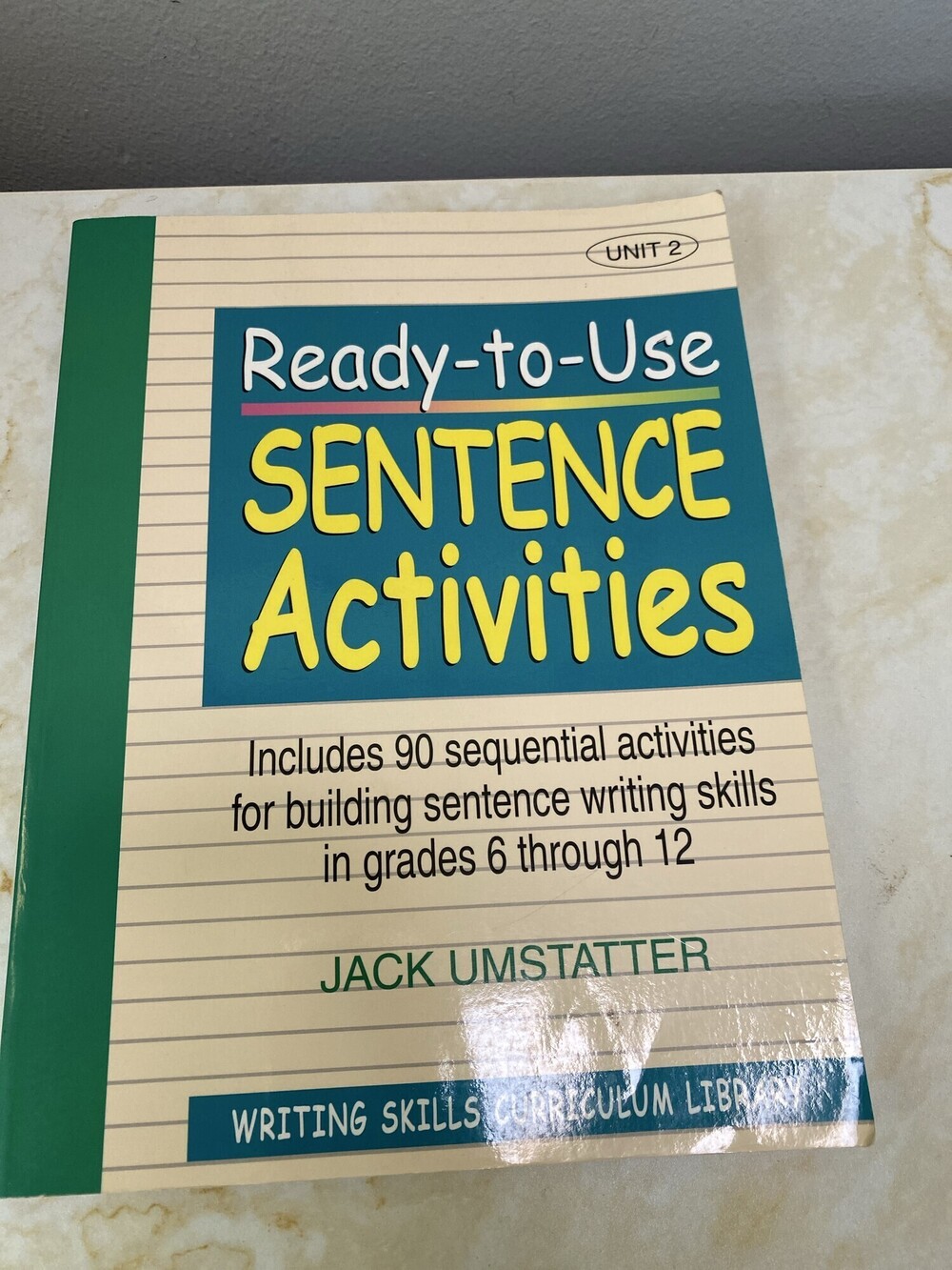 Ready-to-Use Sentence Activities Jack Umstatter Grades 6-12 New